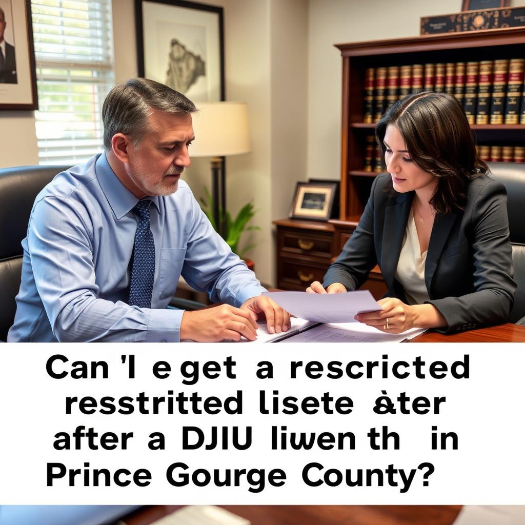 Can I get a restricted license after a DUI in Prince George County