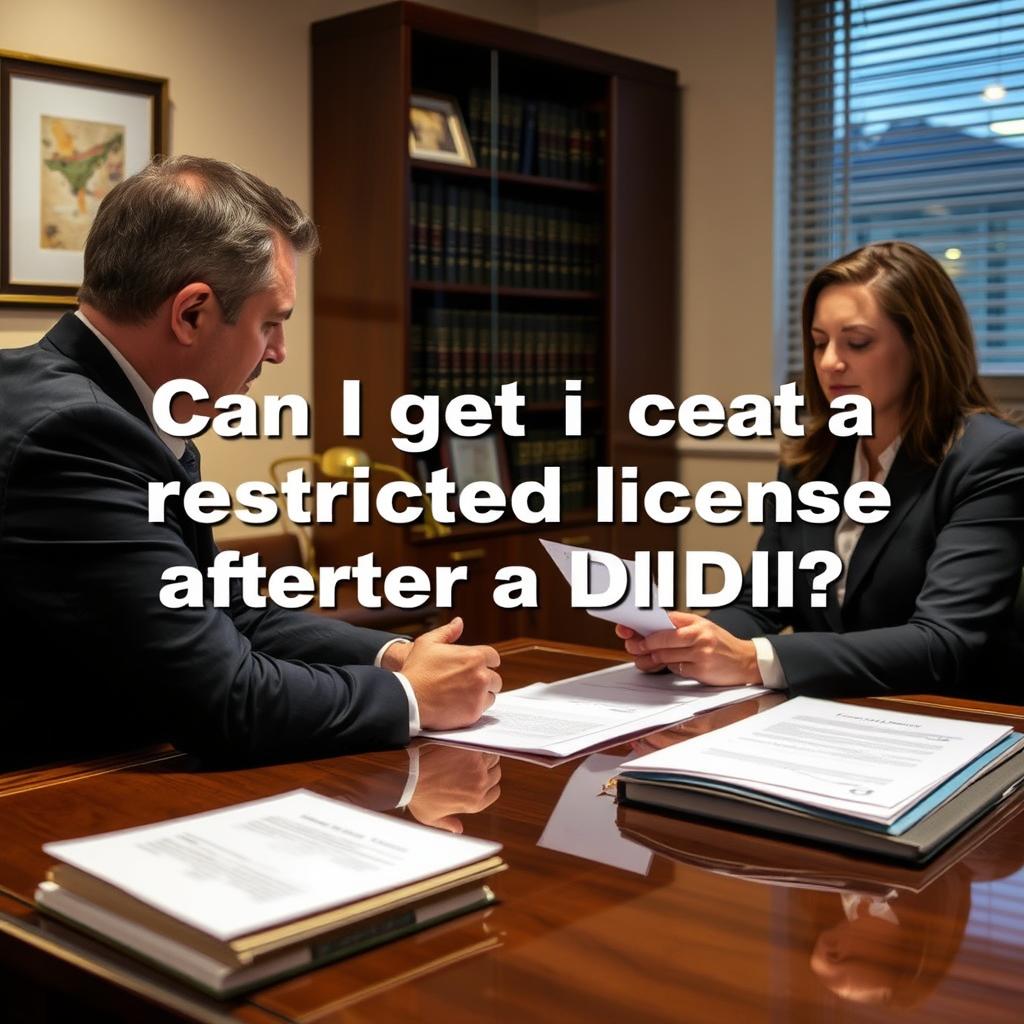 Can I get a restricted license after a DUI in Spring Valley