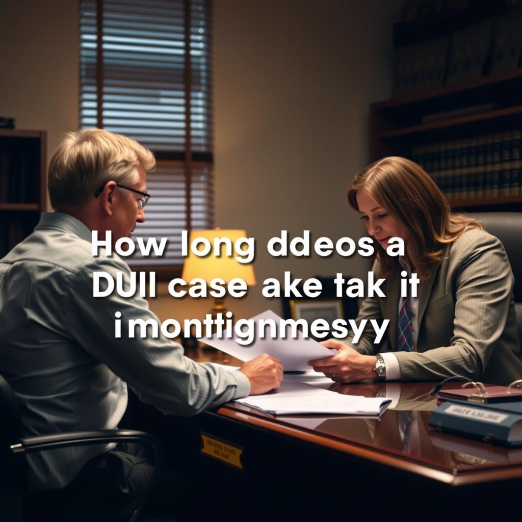 How long does a DUI case take in Montgomery County